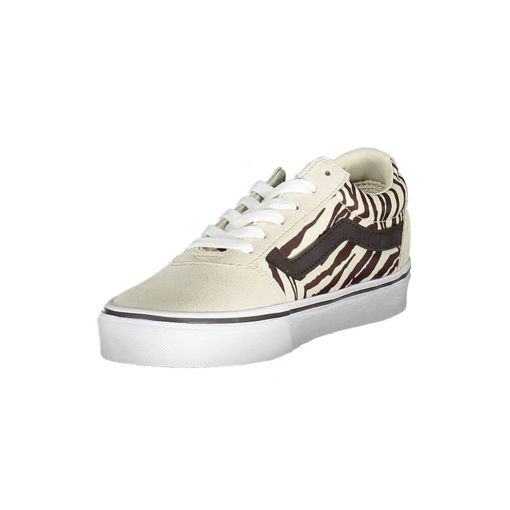 Beige Leather Women Sneaker-Vans-LabelTerrace.com
