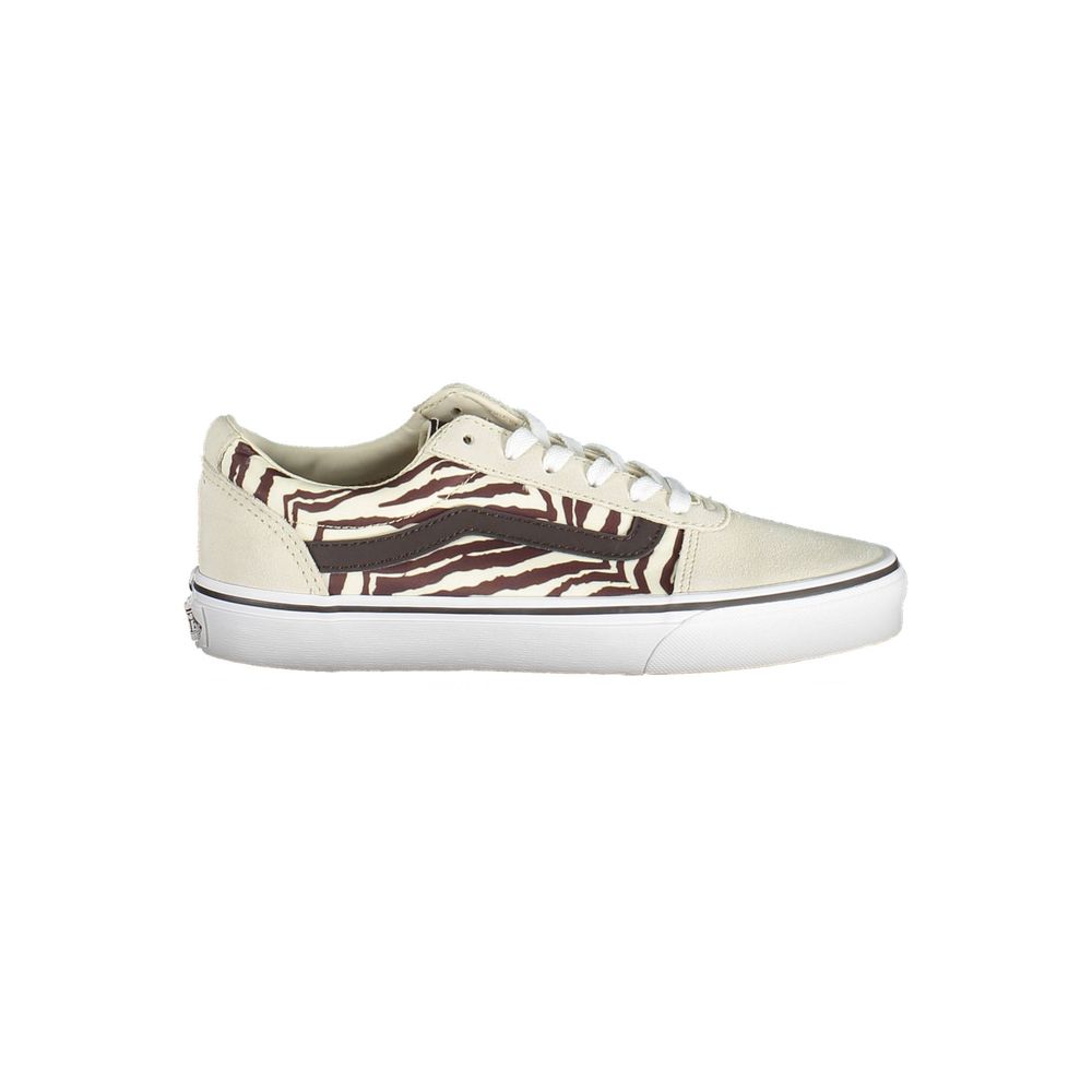 Beige Leather Women Sneaker-Vans-LabelTerrace.com