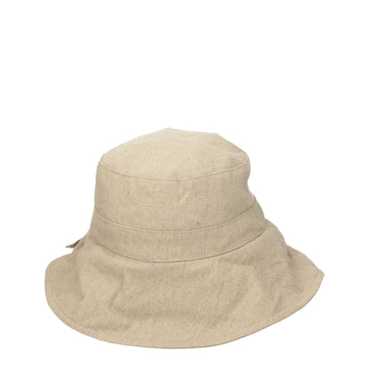 Beige Linen Bucket Hat-Jacquemus-LabelTerrace.com