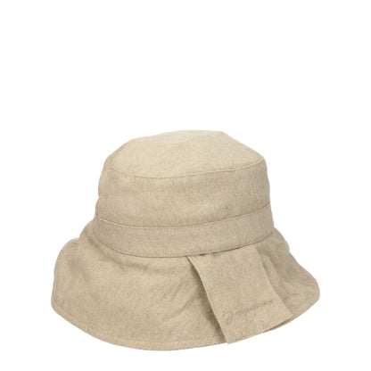 Beige Linen Bucket Hat-Jacquemus-LabelTerrace.com