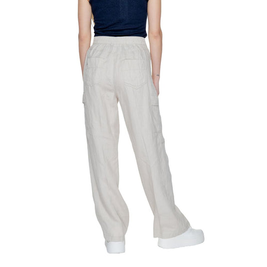 Beige Linen Pant-Street One-LabelTerrace.com