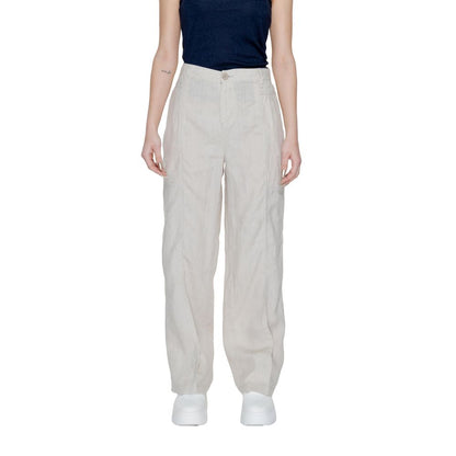 Beige Linen Pant-Street One-LabelTerrace.com