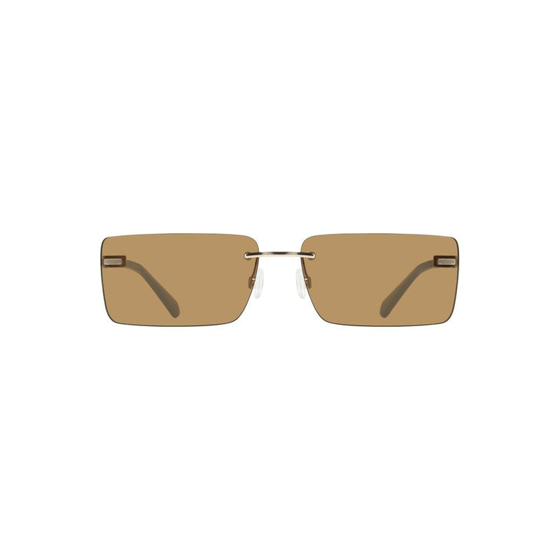 Beige Metal Women Sunglass
