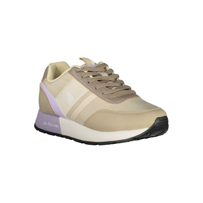 Beige Nylon Sneaker-U.S. POLO ASSN.-LabelTerrace.com