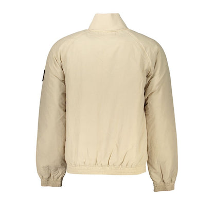 Beige Polyamide Men Jacket-Calvin Klein-LabelTerrace.com