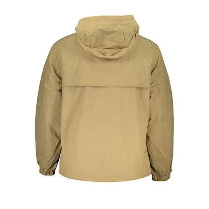 Beige Polyamide Men Jacket-Tommy Hilfiger-LabelTerrace.com