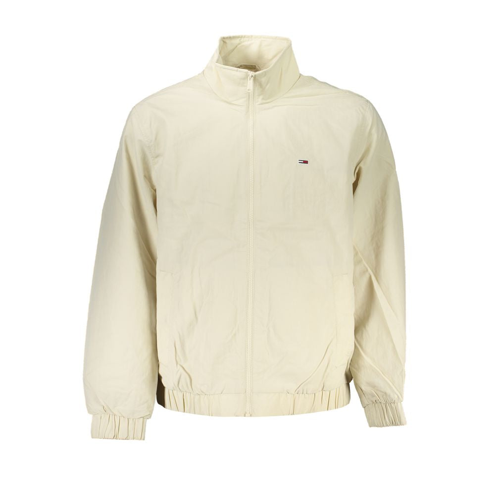 Beige Polyamide Men Jacket-Tommy Hilfiger-LabelTerrace.com