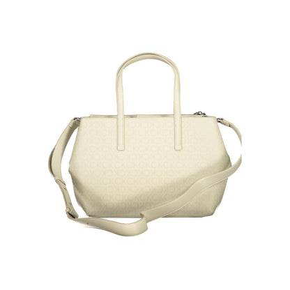 Beige Polyester Handbag-Calvin Klein-LabelTerrace.com