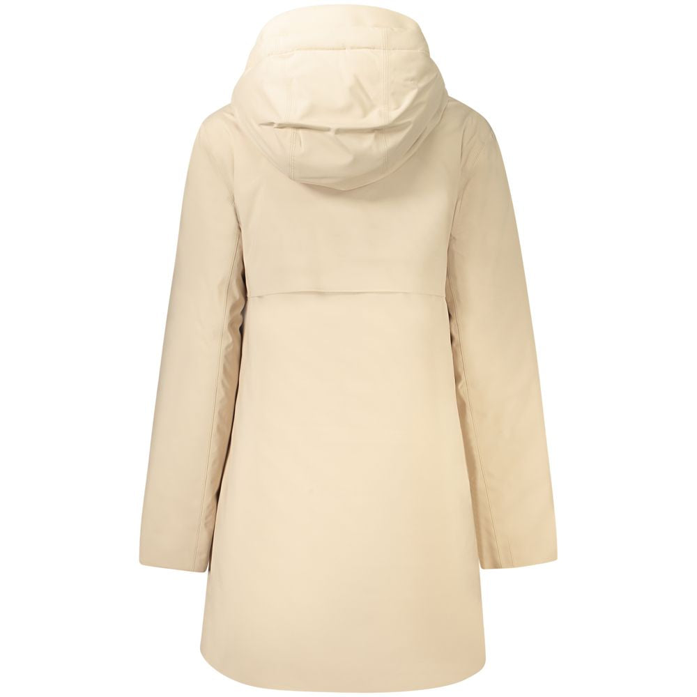 Beige Polyester Jackets & Coat-K-WAY-LabelTerrace.com