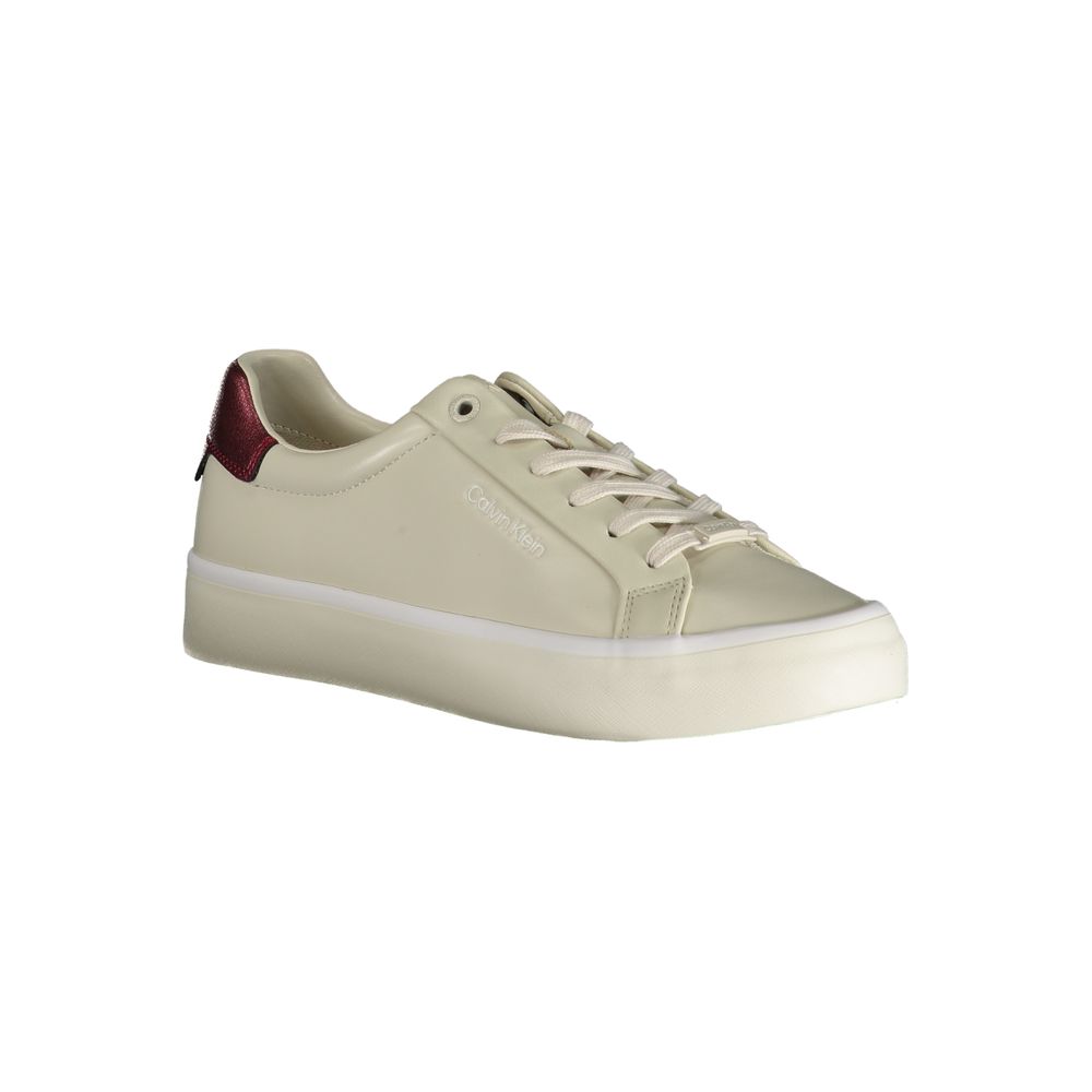Beige Polyester Sneaker-Calvin Klein-LabelTerrace.com