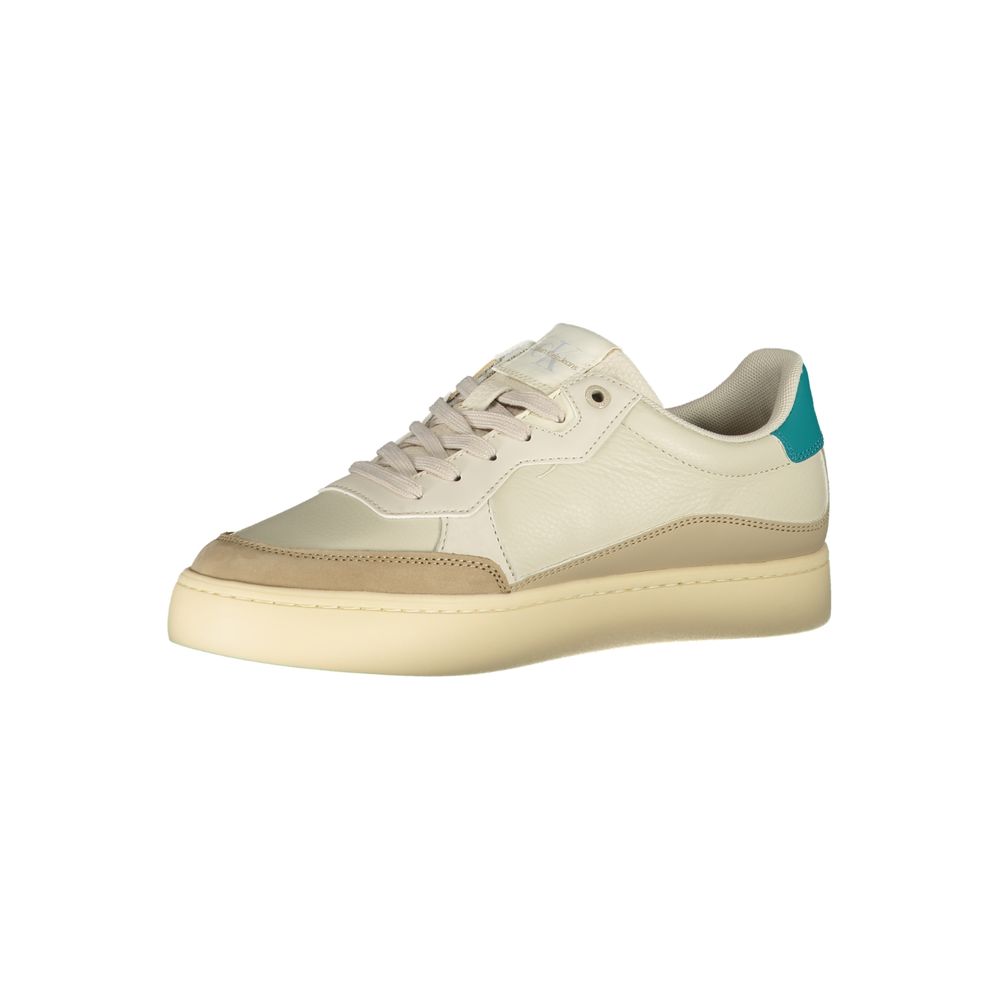 Beige Polyester Sneaker-Calvin Klein-LabelTerrace.com