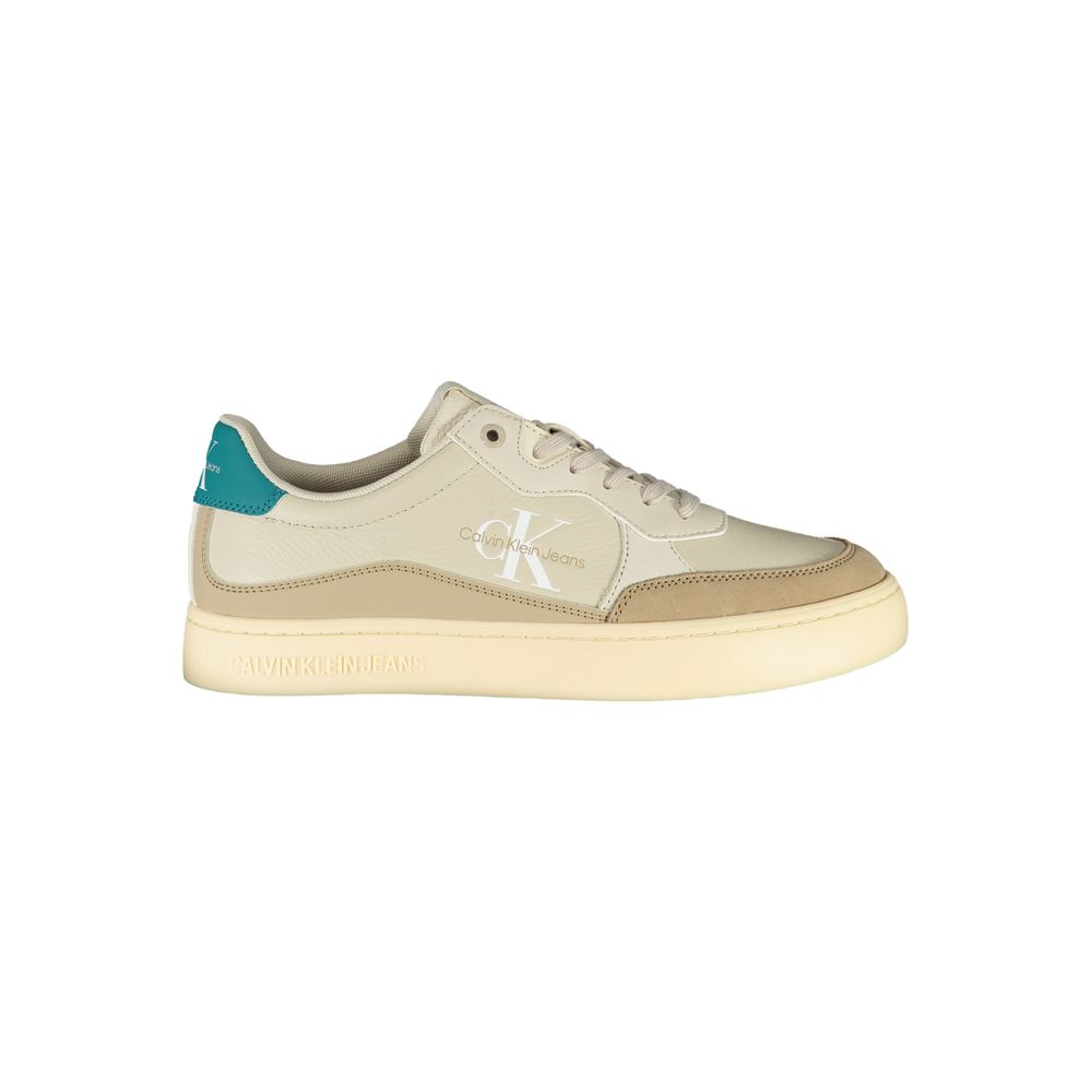 Beige Polyester Sneaker-Calvin Klein-LabelTerrace.com