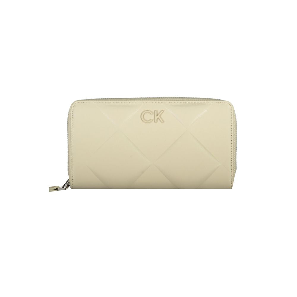 Beige Polyester Wallet-Calvin Klein-LabelTerrace.com