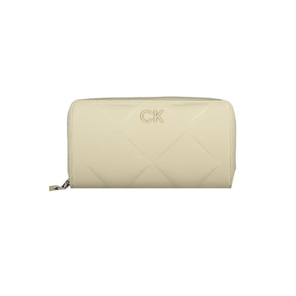 Beige Polyester Wallet-Calvin Klein-LabelTerrace.com