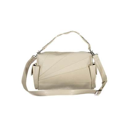 Beige Polyethylene Handbag-Desigual-LabelTerrace.com