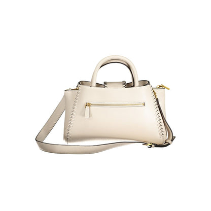 Beige Polyethylene Handbag-Guess Jeans-LabelTerrace.com
