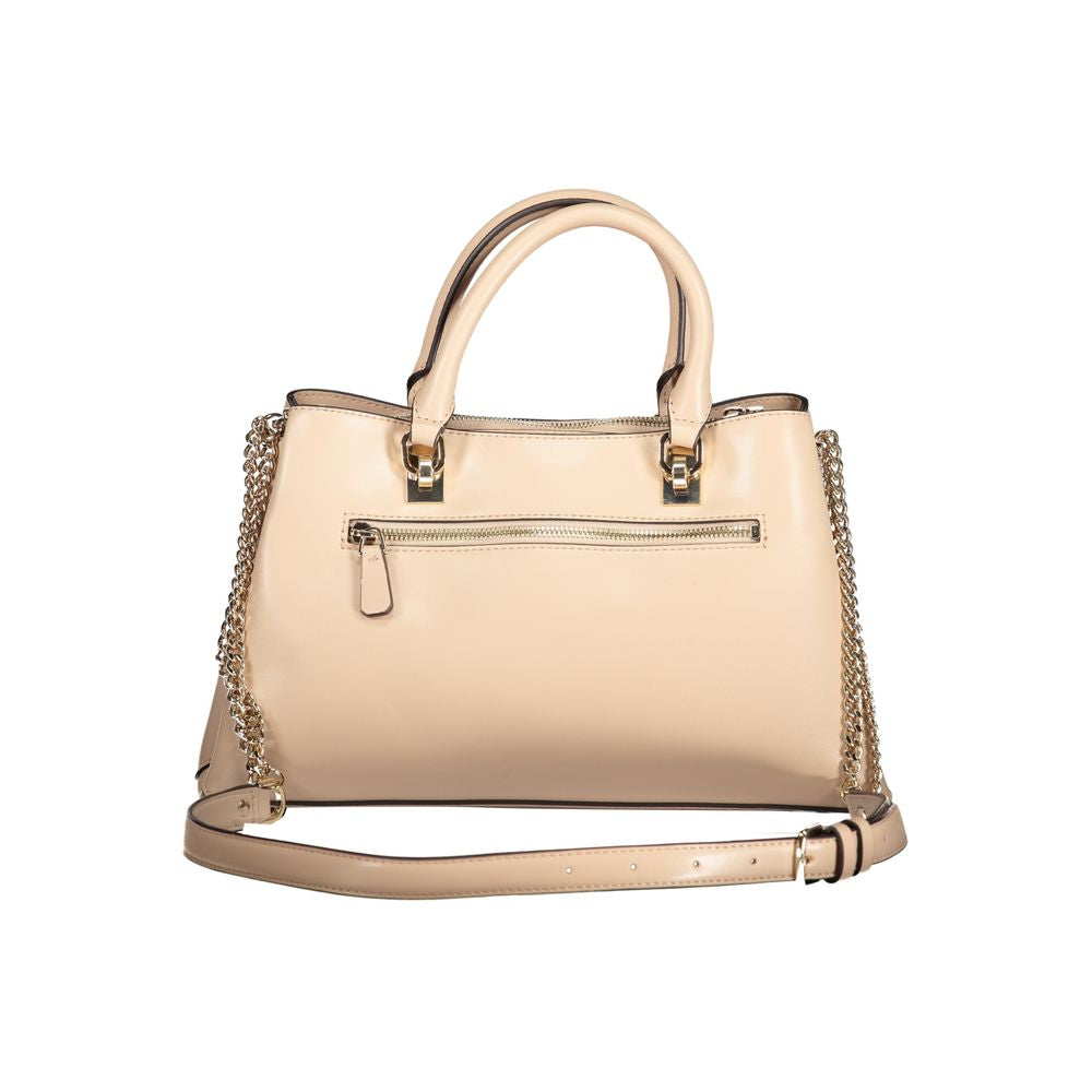 Beige Polyethylene Handbag-Guess Jeans-LabelTerrace.com