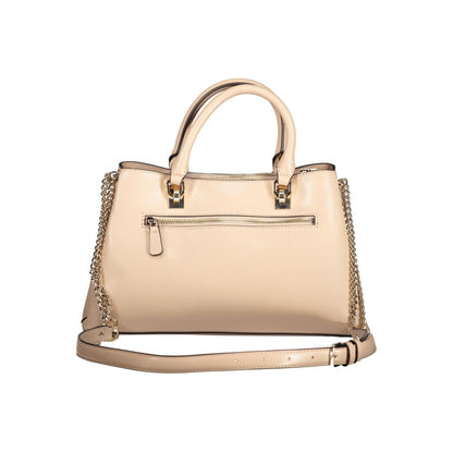 Beige Polyethylene Handbag-Guess Jeans-LabelTerrace.com