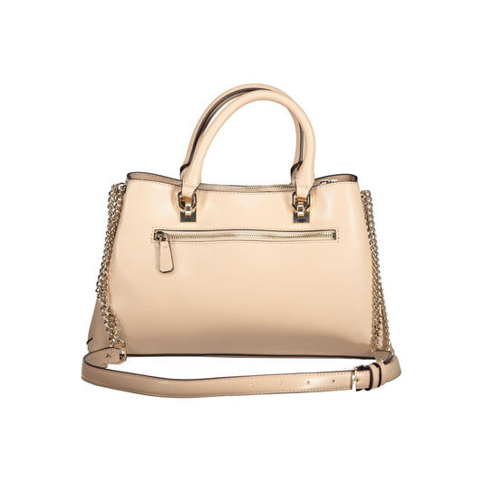 Beige Polyethylene Handbag-Guess Jeans-LabelTerrace.com