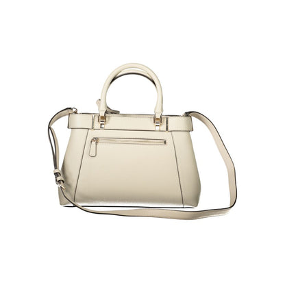 Beige Polyethylene Handbag
