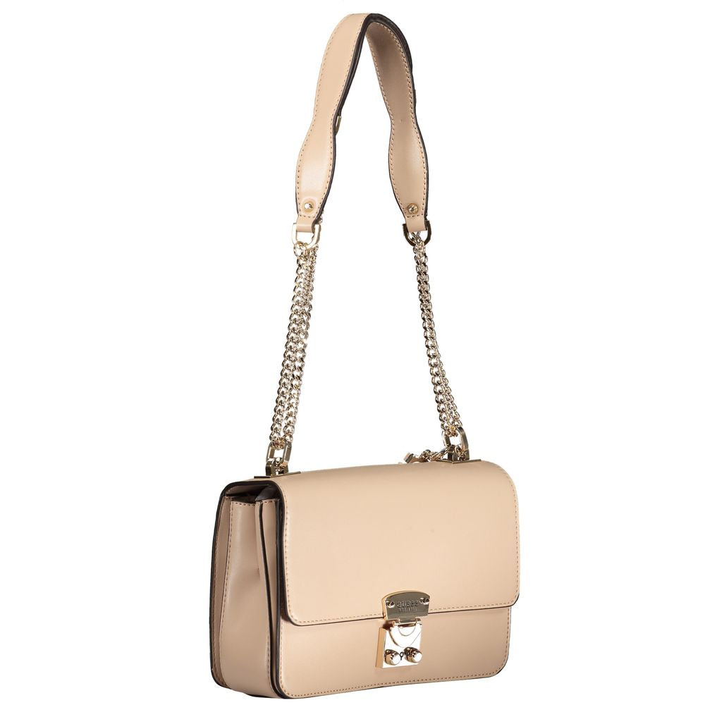 Beige Polyethylene Handbag-Guess Jeans-LabelTerrace.com