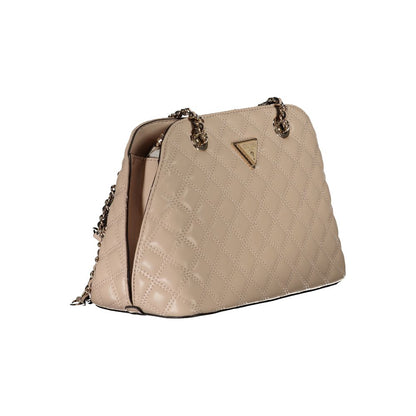 Beige Polyethylene Handbag-Guess Jeans-LabelTerrace.com