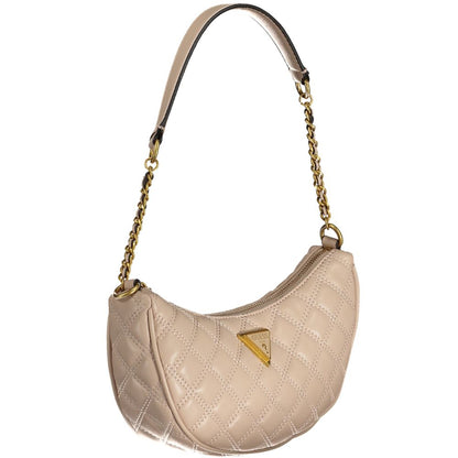 Beige Polyethylene Handbag-Guess Jeans-LabelTerrace.com