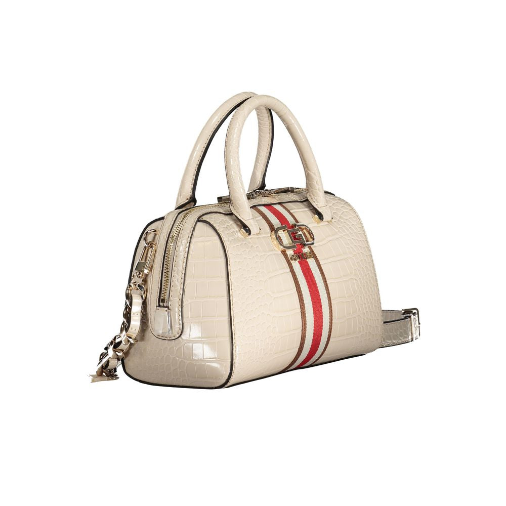 Beige Polyethylene Handbag-Guess Jeans-LabelTerrace.com