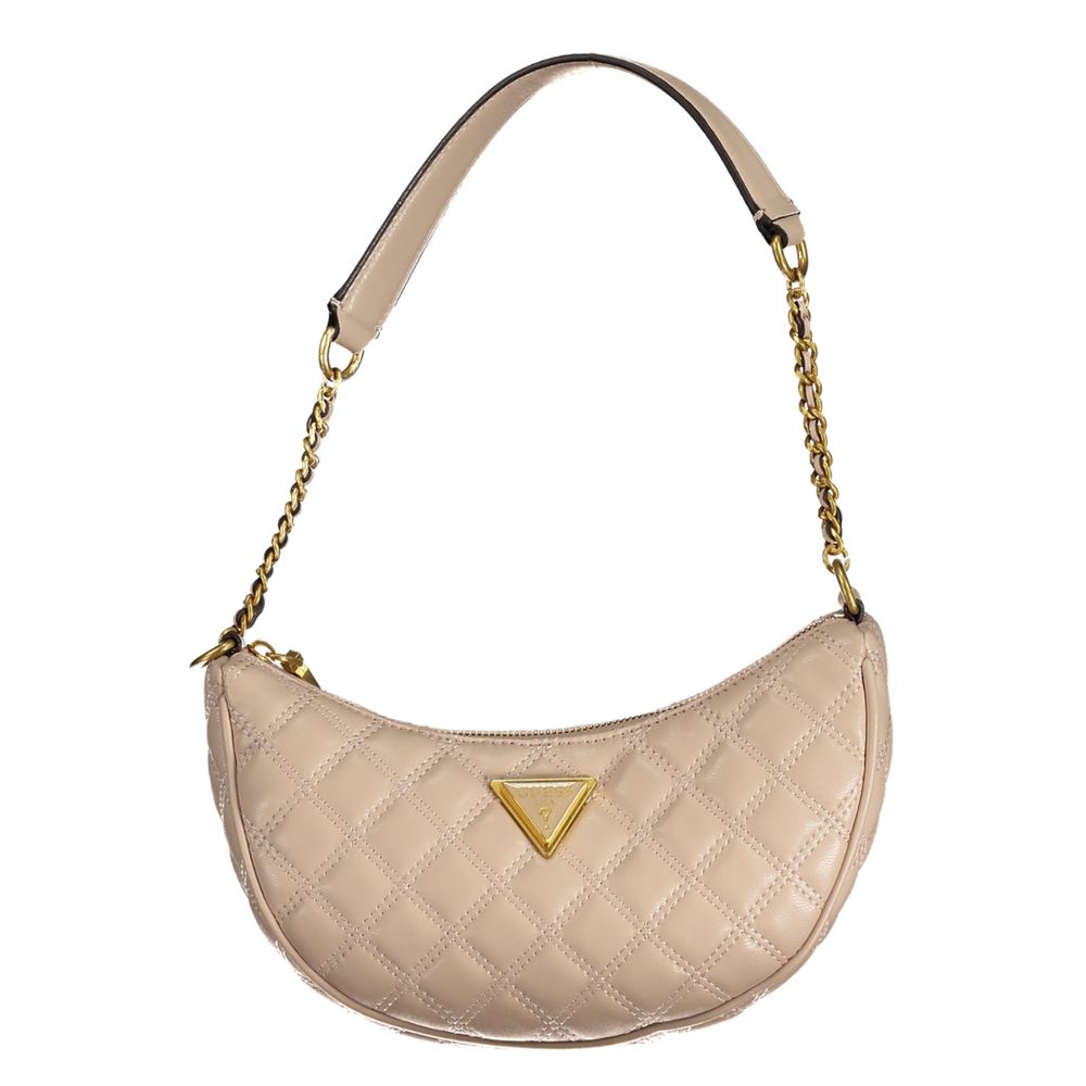 Beige Polyethylene Handbag-Guess Jeans-LabelTerrace.com