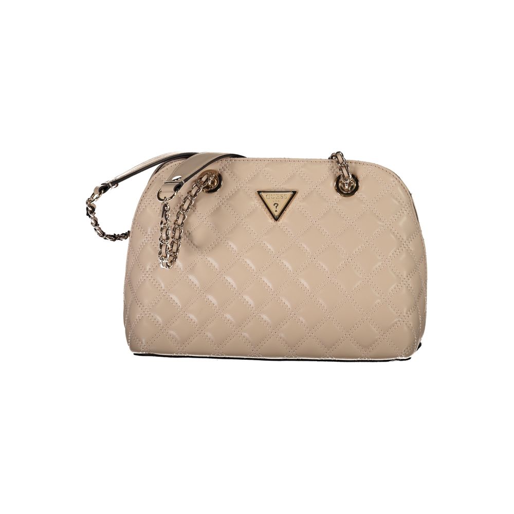 Beige Polyethylene Handbag-Guess Jeans-LabelTerrace.com