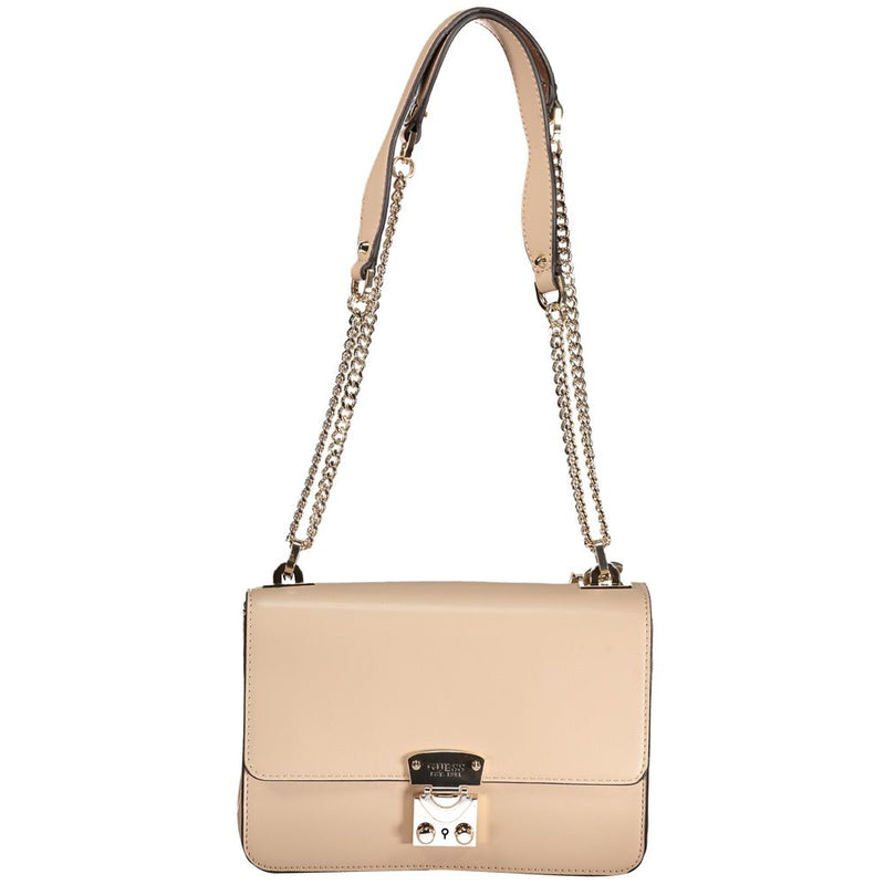 Beige Polyethylene Handbag-Guess Jeans-LabelTerrace.com