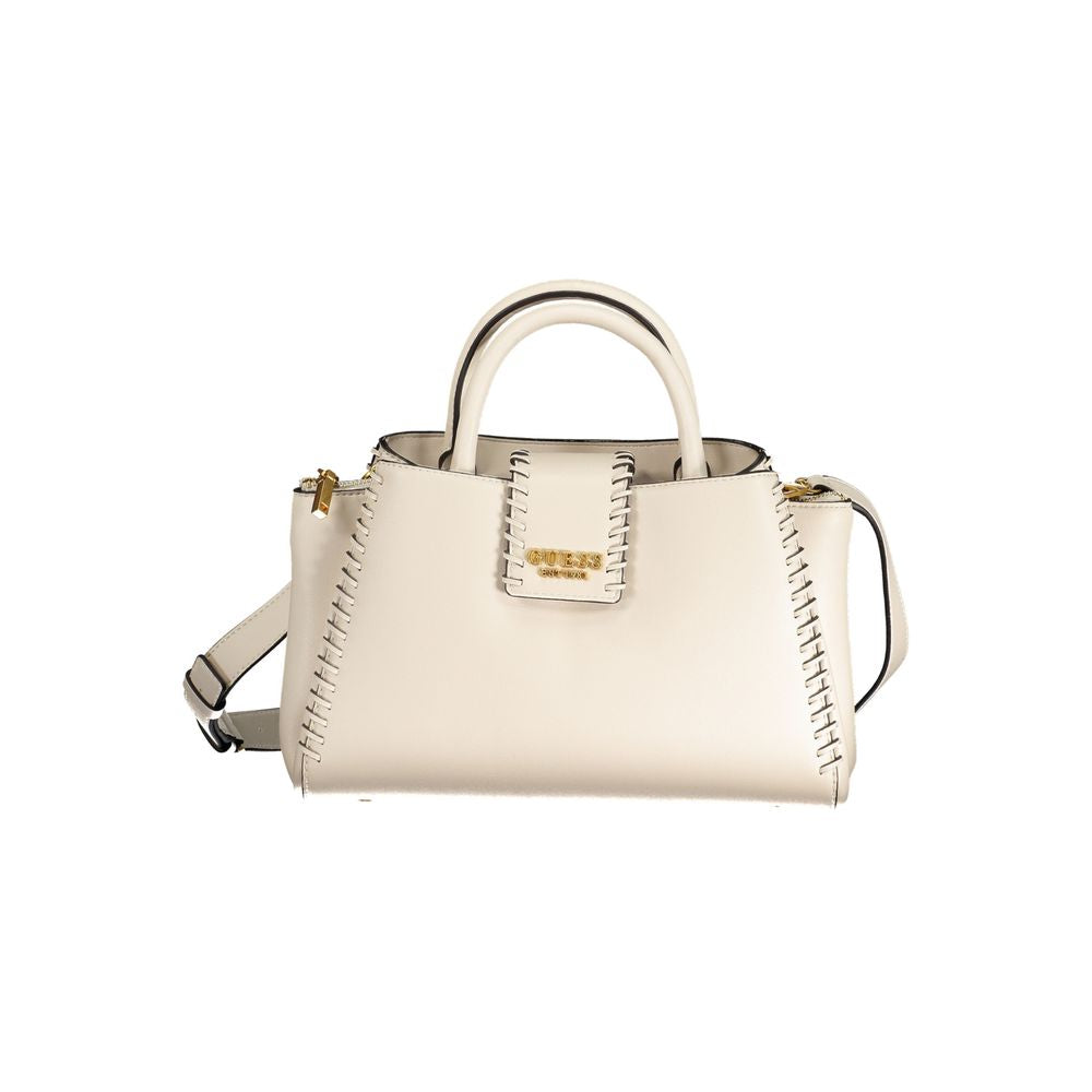 Beige Polyethylene Handbag-Guess Jeans-LabelTerrace.com