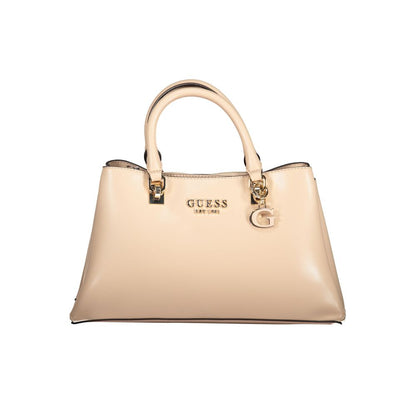 Beige Polyethylene Handbag-Guess Jeans-LabelTerrace.com