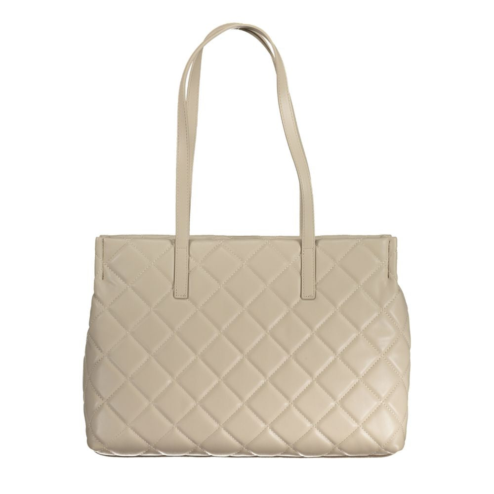 Beige Polyethylene Handbag-Mario Valentino-LabelTerrace.com
