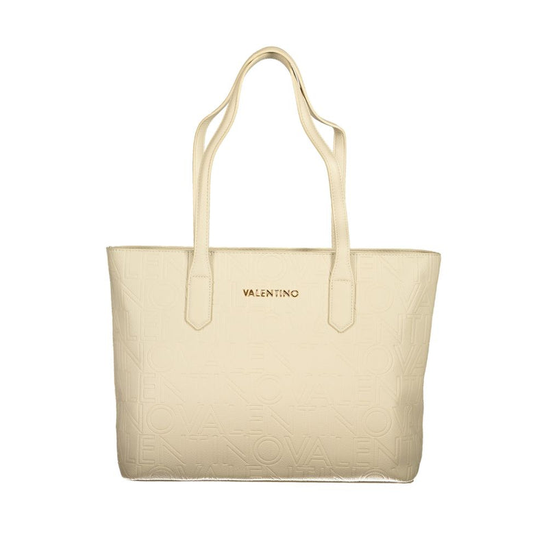 Beige Polyethylene Handbag