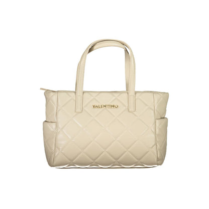Beige Polyethylene Handbag