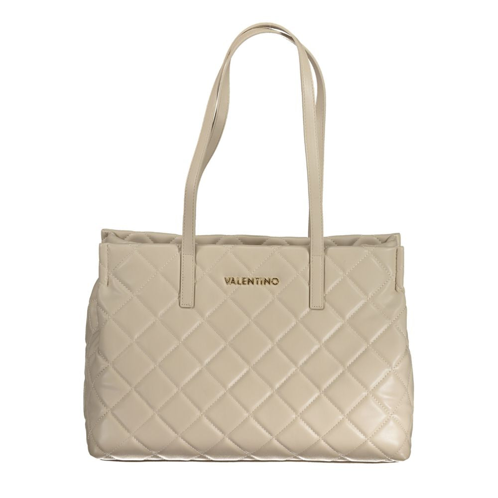Beige Polyethylene Handbag-Mario Valentino-LabelTerrace.com