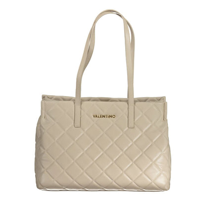 Beige Polyethylene Handbag-Mario Valentino-LabelTerrace.com