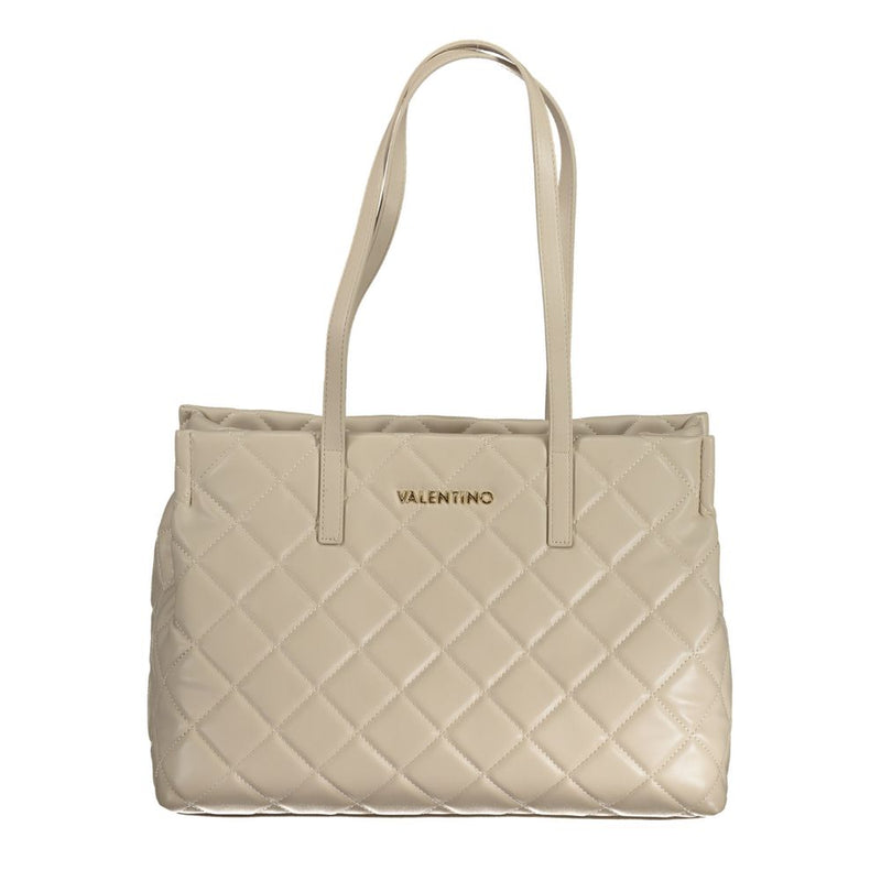 Beige Polyethylene Handbag-Mario Valentino-LabelTerrace.com