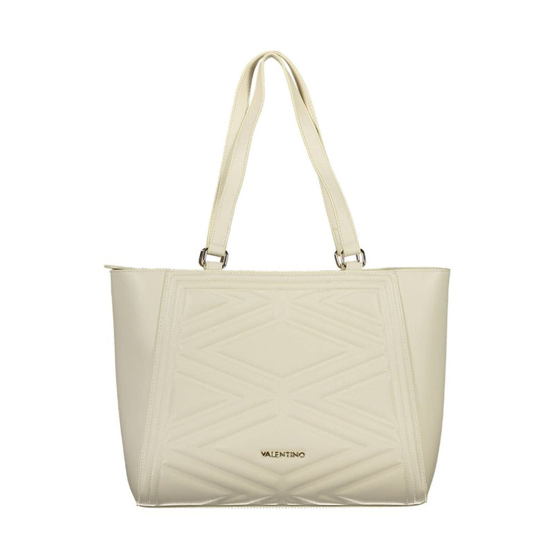 Beige Polyethylene Handbag-Mario Valentino-LabelTerrace.com