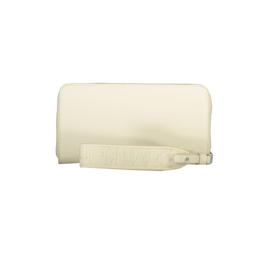 Beige Polyethylene Wallet-Calvin Klein-LabelTerrace.com