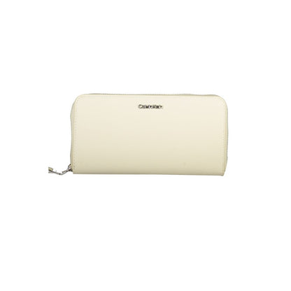 Beige Polyethylene Wallet-Calvin Klein-LabelTerrace.com