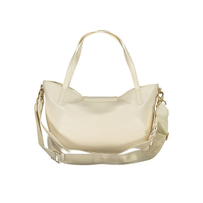 Beige Polyethylene Women Handbag-Mario Valentino-LabelTerrace.com