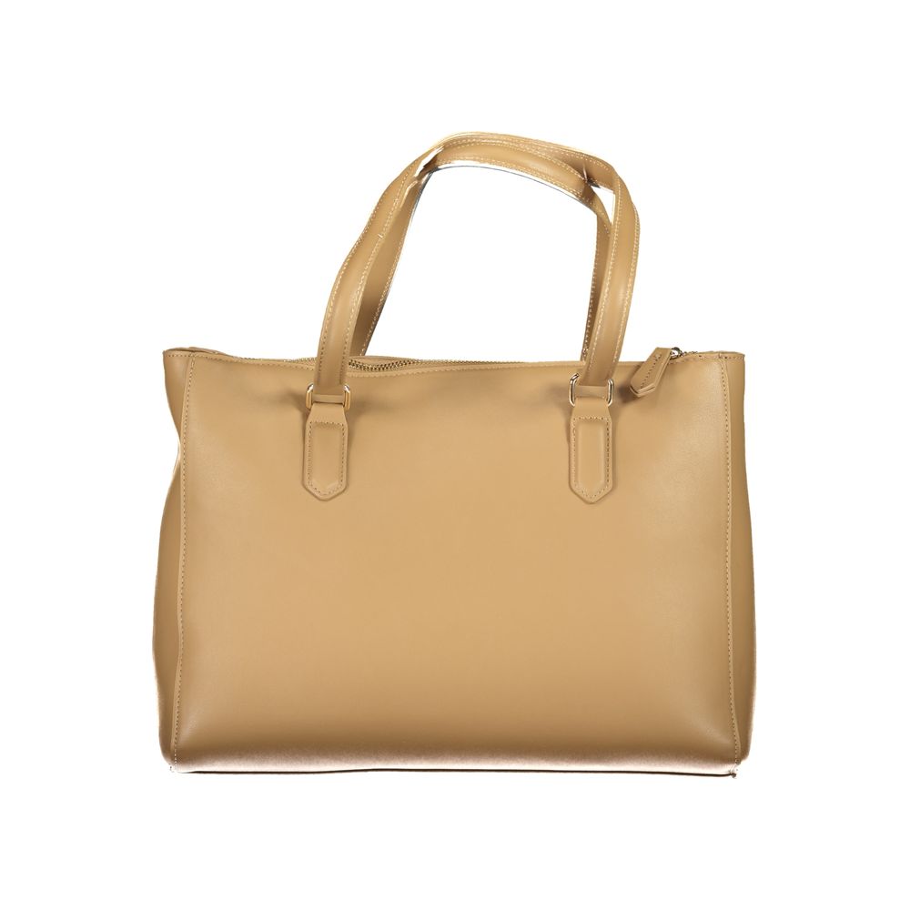 Beige Polyethylene Women Handbag-Mario Valentino-LabelTerrace.com