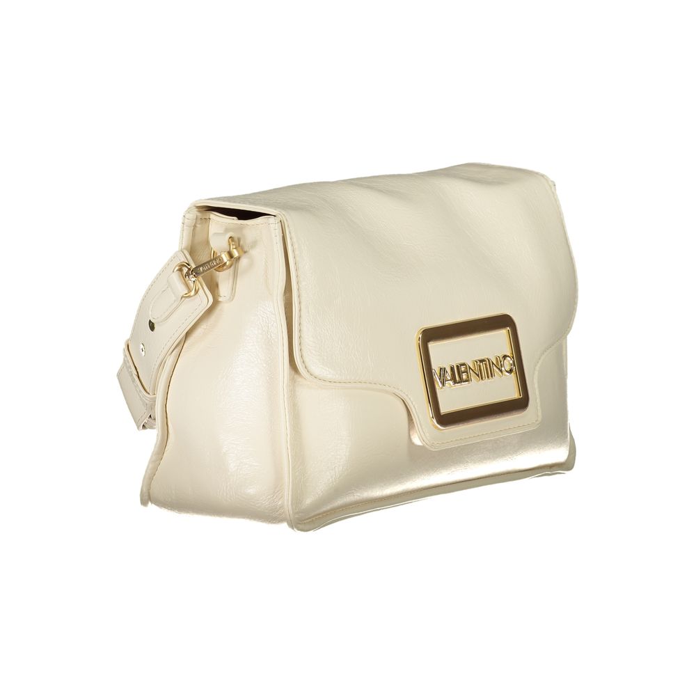 Beige Polyethylene Women Handbag-Mario Valentino-LabelTerrace.com
