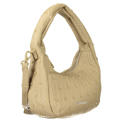 Beige Polyethylene Women Handbag-Mario Valentino-LabelTerrace.com
