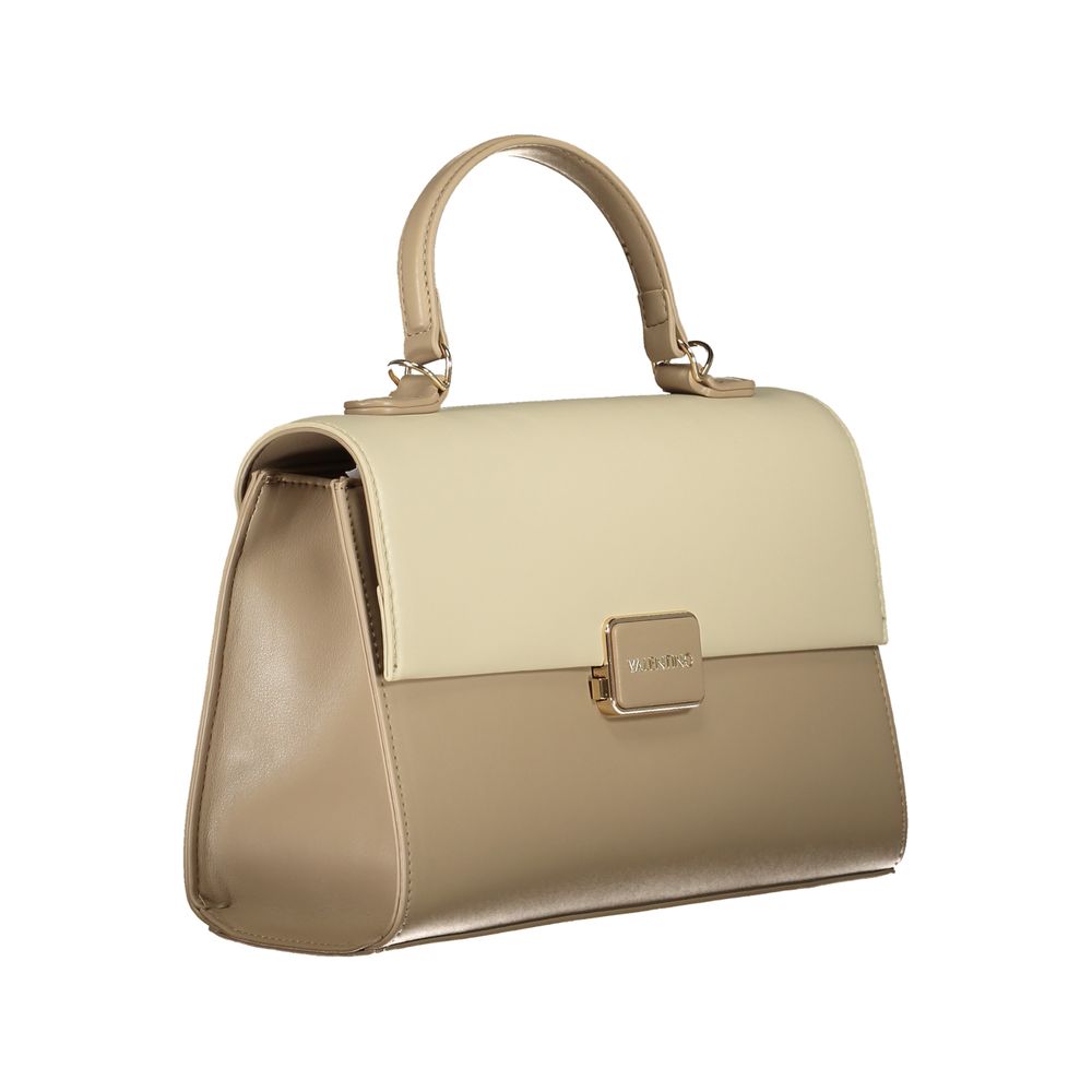 Beige Polyethylene Women Handbag-Mario Valentino-LabelTerrace.com
