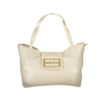 Beige Polyethylene Women Handbag-Mario Valentino-LabelTerrace.com