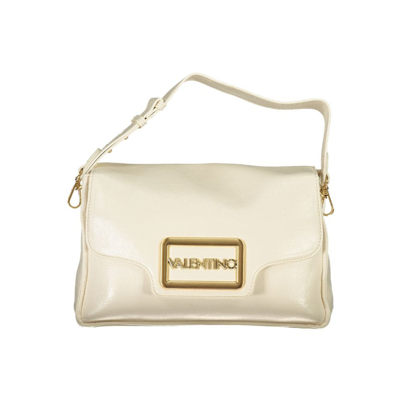 Beige Polyethylene Women Handbag-Mario Valentino-LabelTerrace.com