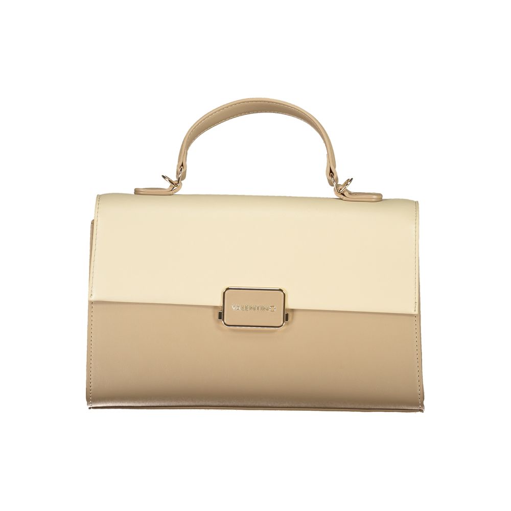Beige Polyethylene Women Handbag-Mario Valentino-LabelTerrace.com